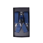 نمای بالا ساسبند سورمه‌ای مردانه با یراق سیلور