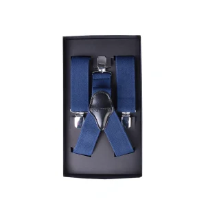 نمای بالا ساسبند سورمه‌ای مردانه با یراق سیلور