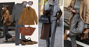 رنگ قهوه‌ای و طوسی