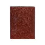 نمای بالا جاکارتی چرم فلوتر قهوه ای