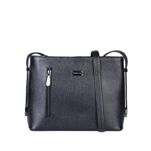 نمای رو به رو کیف چرم فلوتر زنانه کد ۰۲۶