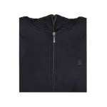 نمای بالا سوییشرت کلاه دار مشکی