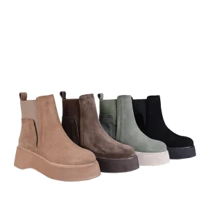 نمای بغل ۴ رنگ بوت تمام جیر زنانه کد ۴