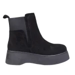 نمای بغل بوت تمام جیر زنانه کد ۴ رنگ مشکی