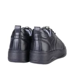 نمای پشت کتانی چرم زنانه مشکی 772