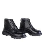 نمای بغل نیم بوت چرم زنانه کد ۴۰۲