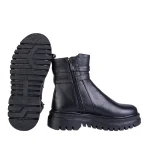 نمای بغل و زیره بوت چرم زنانه ۴۰۳ سگک دار