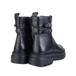 نمای پشت بوت چرم زنانه بغل سگک کد ۴۰۳