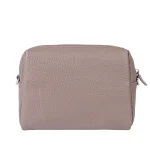 نمای پشت کیف چرم فلوتر مدل ادری زنانه رنگ کرم