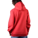 نمای پشت سوییشرت قرمز زنانه