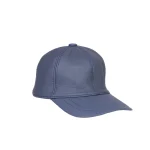 نمای رو به رو کلاه آفتابی چرم سورمه ای زنانه و مردانه