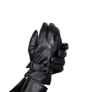 نمای رو به رو تن‌پوش دستکش چرم مردانه