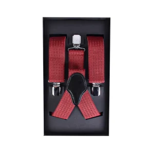 نمای رو به رو ساسبند زرشکی همراه با هاردباکس