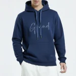 نمای رو به رو هودی یونیسکس سورمه‌ای مردانه grand