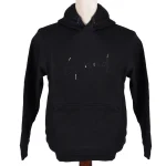 نمای رو به رو هودی یونیسکس مشکی مدل grand