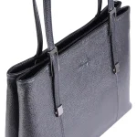 نمای نزدیک کیف چرم زنانه ۴۱۲ مشکی