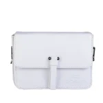 نمای رو به رو کیف چرم زنانه ۴۲۶ رنگ سفید