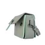 نمای بغل کیف چرم زنانه ۴۲۶ رنگ سبز