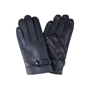 نمای رو به رو از جفت دستکش چرم مردانه کد GL056