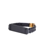 نمای نزدیک و روبه رو دستبند چرمی مدل BC005