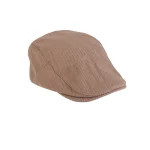 نمای رو به رو کلاه باراتا مردانه رنگ خاکی