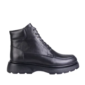 نمای بغل بوت چرم مردانه ۴۱۴۰ مشکی