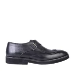 نمای بغل کفش چرم مردانه برت سگک دار کد ۷۰۰