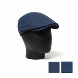 نمای رو به رو تن‌پوش کلاه باراتا سورمه‌ای ساده مردانه