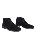 نمای بغل نیم بوت جیر مردانه مشکی کد ۲۰۲۵