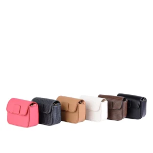 نما رو به رو و بغل مینی کیف چرم زنانه در شش رنگ