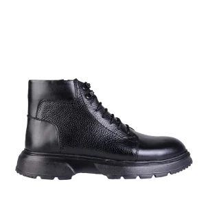 نمای بغل بوت چرم مردانه سامیار