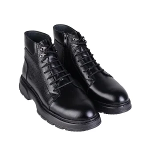 نمای رو به رو بوت چرم مردانه سامیار