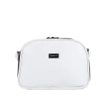 نمای رو به رو کیف دوشی چرم زنانه کد ۶۱۹ رنگ سفید