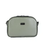 نمای رو به رو کیف دوشی چرم زنانه ۶۱۹ رنگ سبز