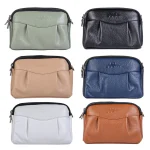 نمای رو به رو کیف چرم دوشی زنانه ۷۰۷ در رنگ‌بندی