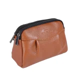 نمای بغل کیف چرم زنانه ۷۰۷ رنگ عسلی