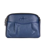 نمای رو به رو کیف چرم زنانه ۷۰۷ رنگ سورمه‌ای