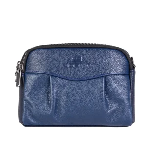 نمای رو به رو کیف چرم زنانه ۷۰۷ رنگ سورمه‌ای