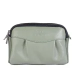 نمای رو به رو کیف چرم زنانه ۷۰۷ رنگ سبز