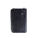 نمای پشت بند دستی کیف پاسپورتی چرم فلوتر زنانه