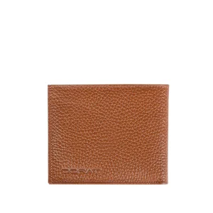 نمای رو به رو کیف پول جیبی چرم فلوتر wa22 رنگ قهوه ای