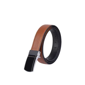 نمای رو به رو کمربند چرم دو رو مردانه 3500dfgp9