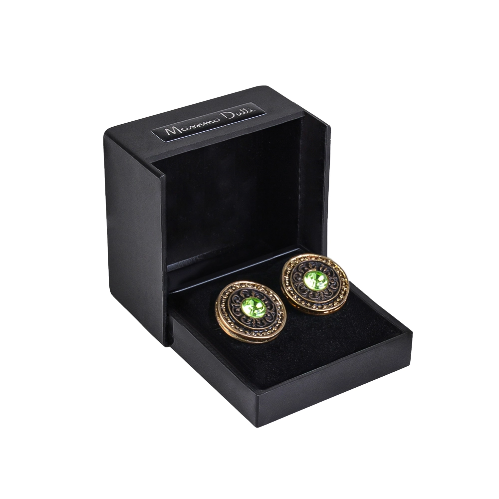 pa007-mens-cufflink-1 نمای رو به رو دکمه سر آستین طرح پتینه PA009 همراه با باکس کادویی