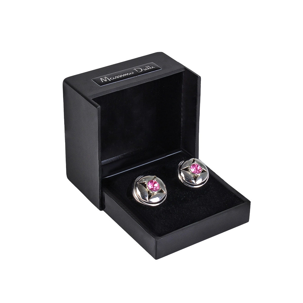 pa009-mens-cufflink-1 نمای رو به رو دکمه سر آستین PA009 همراه با هاردباکس کادویی