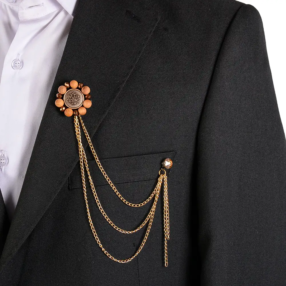 coat-chain-co05-1 نمای رو به رو روزت سینه زنجیری Co05